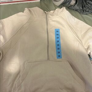 Danskin Light Beige Zip-Up Hoodie